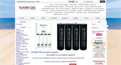 Desktop Screenshot of eurobattery.it